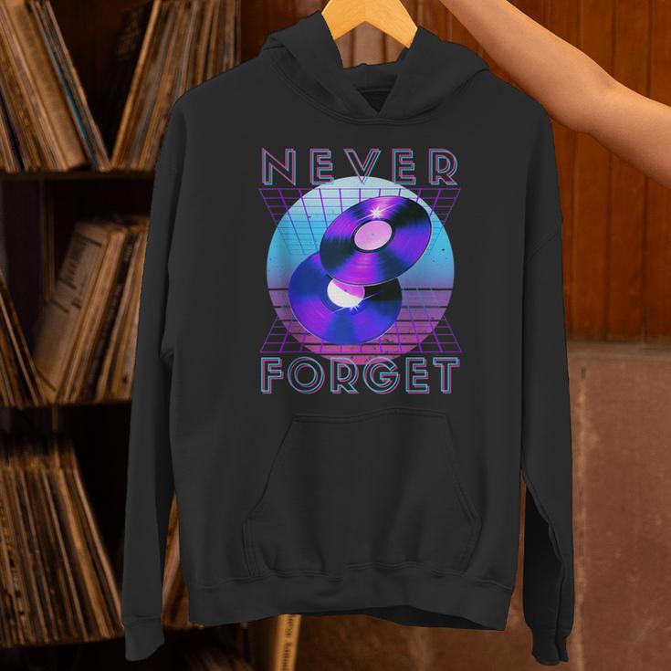 Never Forget Retro 80s 90s Nostalgia Unisex Hoodie Never Forget Retro 80s 90s Nostalgia Unisex Hoodie