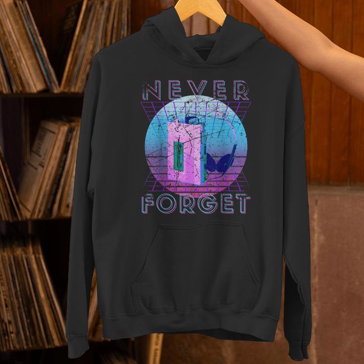 Never Forget Retro 80s 90s Nostalgia Unisex Hoodie