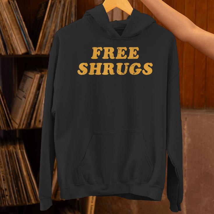 Free Shrugs Don't Care Introvert Unisex Hoodie