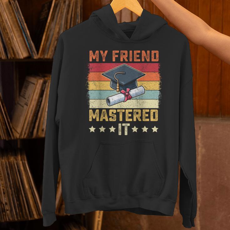 My Friend Mastered It Master's Degree Graduation Vintage Unisex Hoodie