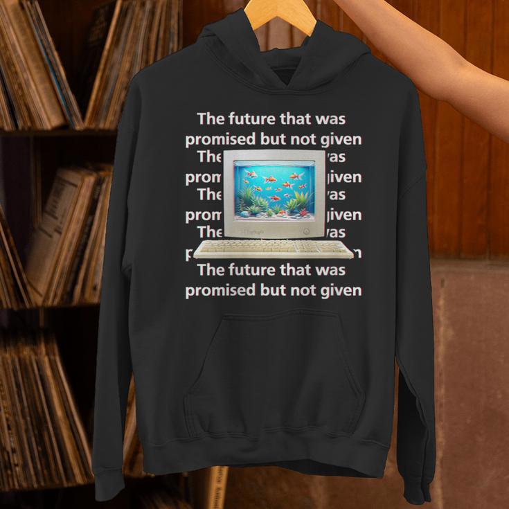 Frutiger Aero Aesthetic Tech The Future That Was Promised Unisex Hoodie