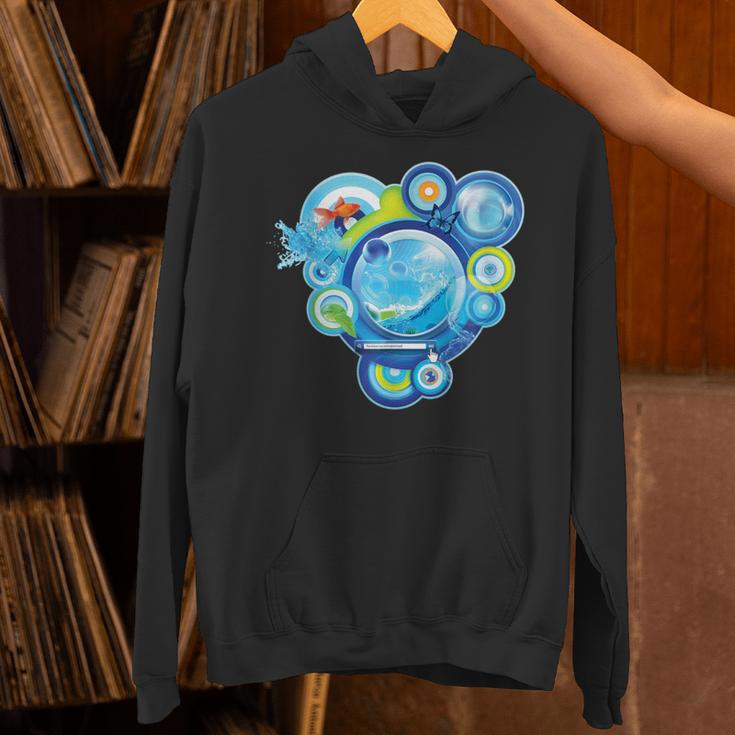 Frutiger Aero Metro Abstract Maximalism 2000s Nostalgia Unisex Hoodie