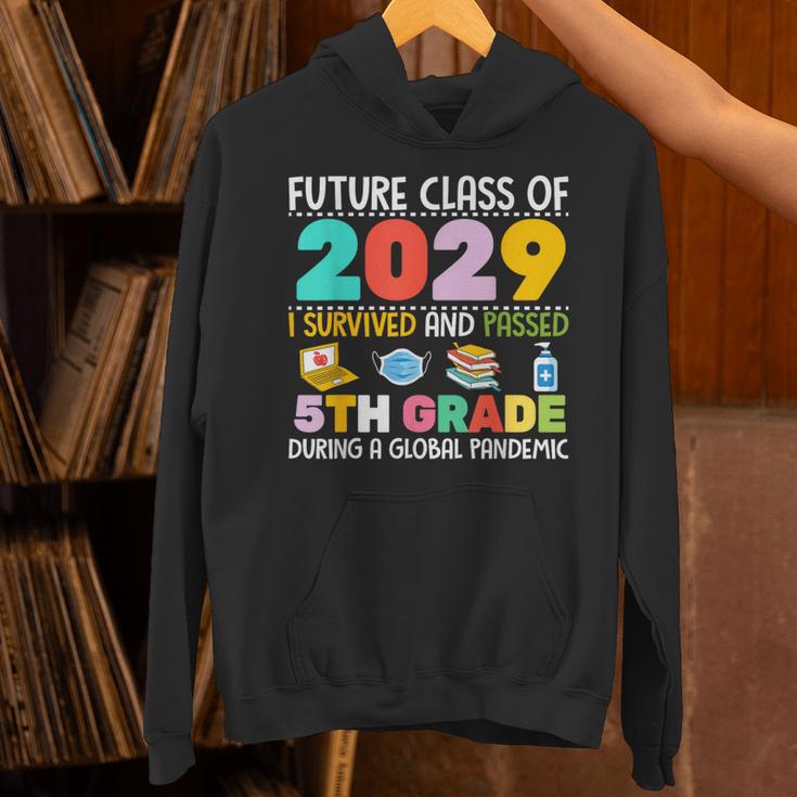 Future Class Of 2029 I Survived Passed 5th Grade Graduation Unisex Hoodie