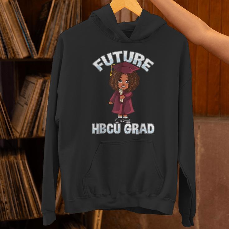 Future HBCU Grad Girl Wearing Graduation Gown Unisex Hoodie