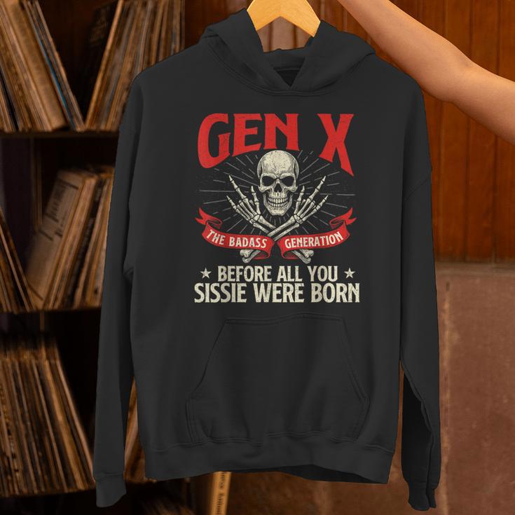 Gen X The Badass Generation Generation X Gen Xer Nostalgia Unisex Hoodie