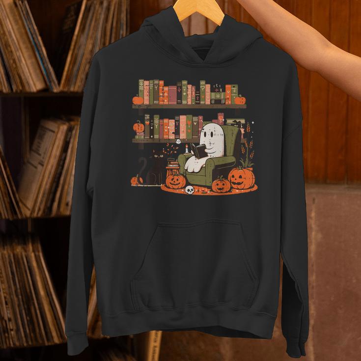 Ghost Library Reading Books Halloween Men Women Kids Unisex Hoodie Ghost Library Reading Books Halloween Men Women Kids Unisex Hoodie