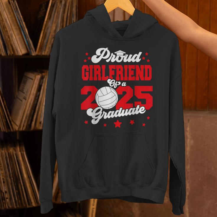 Girlfriend Of a 2025 Graduate Prom Graduation 25 VolleyBall Unisex Hoodie