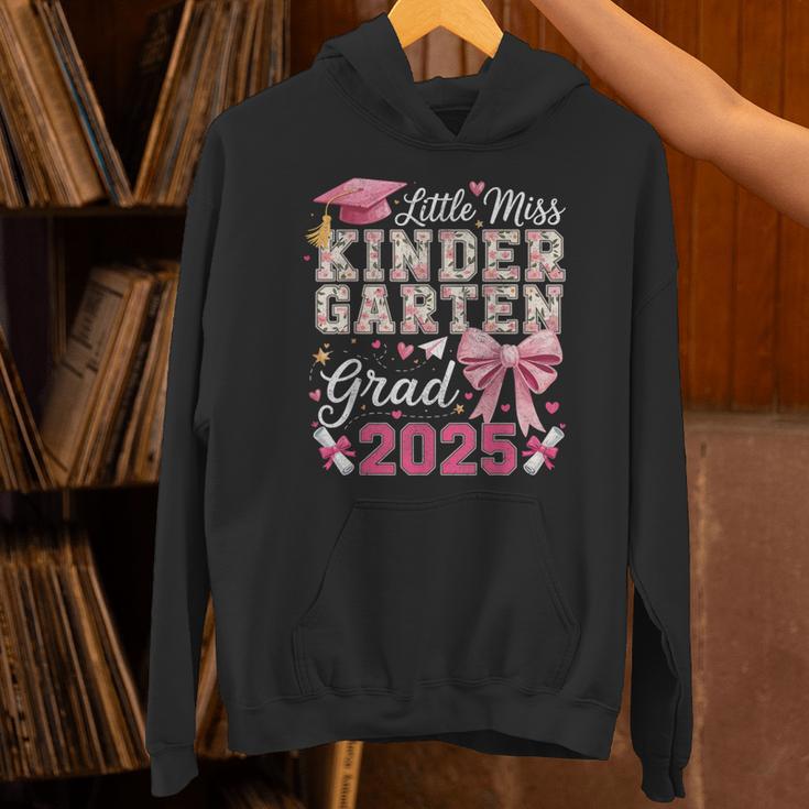 Girls Little Miss Kindergarten Grad 2025 Coquette Graduation Unisex Hoodie