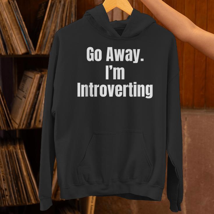 Go Away I'm Introverting Humor Sarcastic Geek Gamer Jokes Unisex Hoodie Go Away I'm Introverting Humor Sarcastic Geek Gamer Jokes Unisex Hoodie