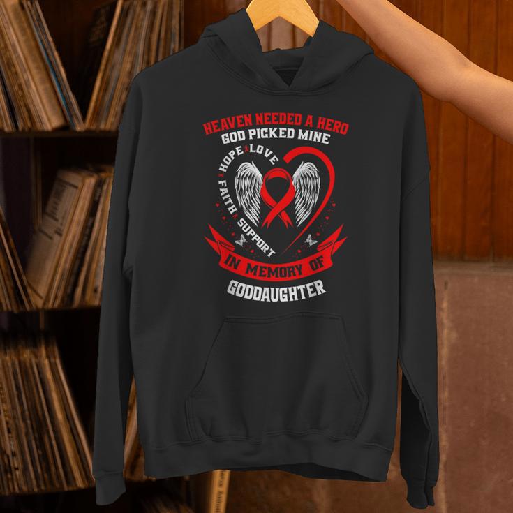 Go Red In Memory Of Goddaughter Heart Disease Awareness Unisex Hoodie Go Red In Memory Of Goddaughter Heart Disease Awareness Unisex Hoodie