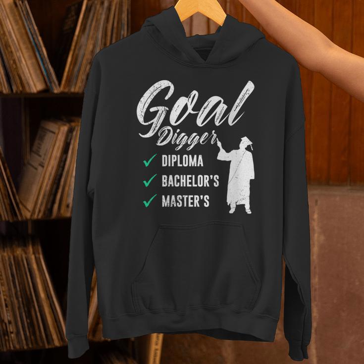 Goal Digger Diploma Master s Bachelor s Master Graduation Unisex Hoodie