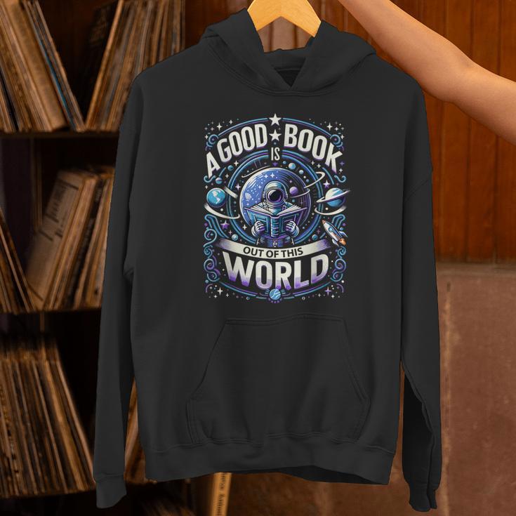 A Good Book Is Out Of This World Shirt Astronaut Reading Unisex Hoodie A Good Book Is Out Of This World Shirt Astronaut Reading Unisex Hoodie