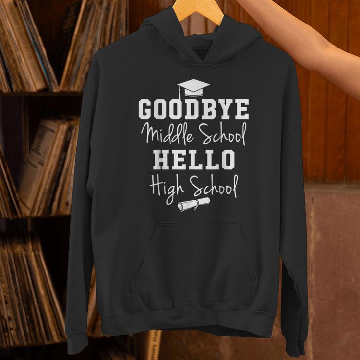 Goodbye Middle School Hello High School Graduation T-Shirt Unisex Hoodie