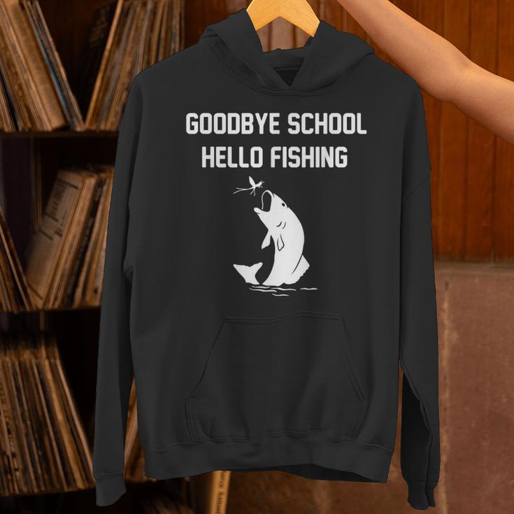 Goodbye School Hello Fishing Graduation T-Shirt Unisex Hoodie