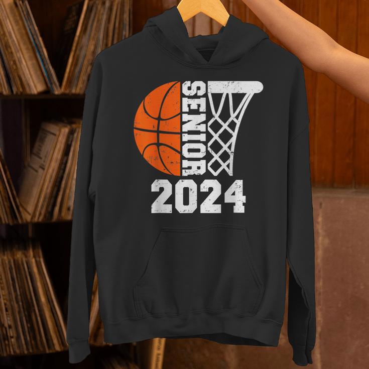 Graduate Senior Class Of 2024 Basketball Player Graduation Unisex Hoodie