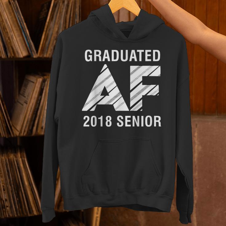 Graduated AF 2018 Senior Graduation Shirt Unisex Hoodie
