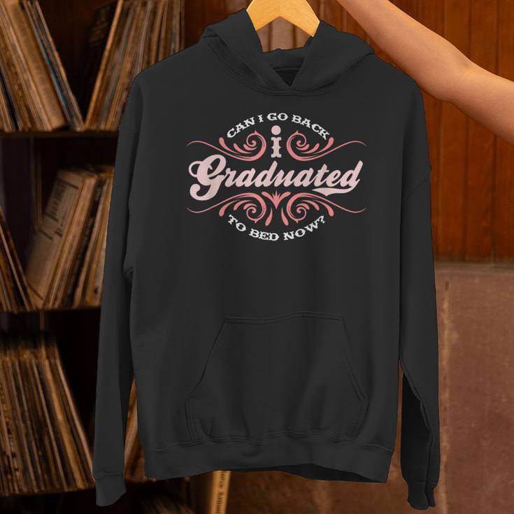 I Graduated Can I Go Back To Bed Now Cool Graduation Unisex Hoodie