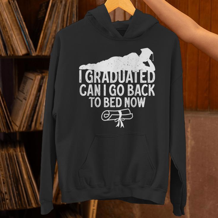 I Graduated Can I Go Back To Bed Now Graduation Men Unisex Hoodie