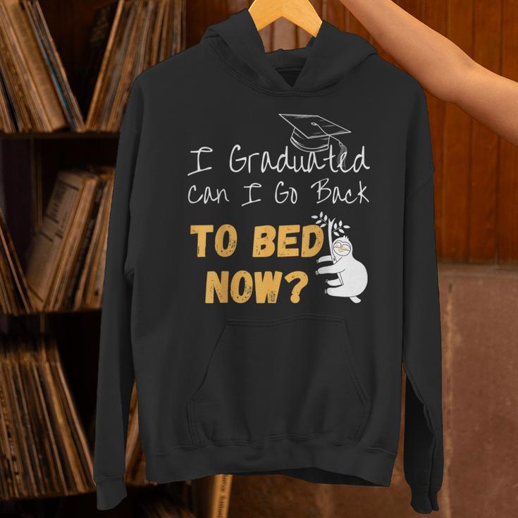 I Graduated Can I Go Back To Bed Now Graduation Sloth Unisex Hoodie