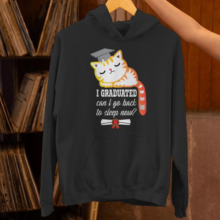 I Graduated Can I Go Back To Sleep Now Graduation Unisex Hoodie