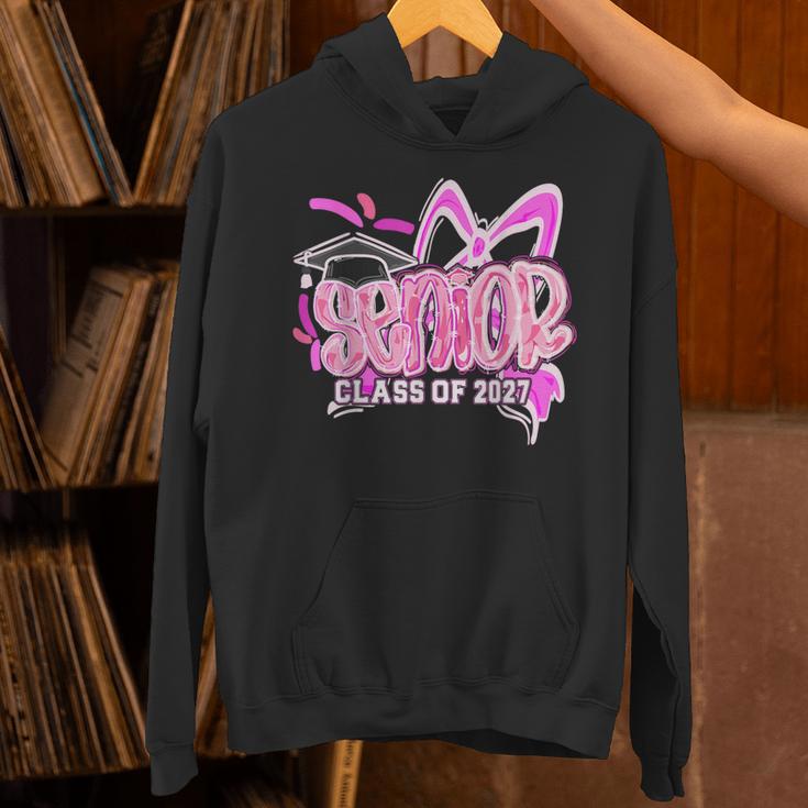 Graduation 2027 Senior 2027 Class Of 2027 Coquette Pink Girl Unisex Hoodie