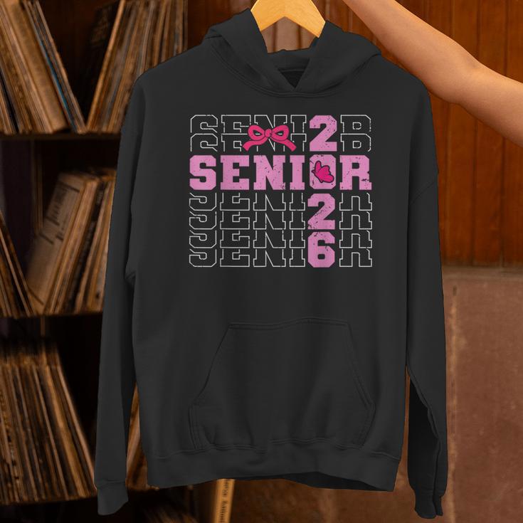 Graduation Class Of 2026 Senior 2026 Pink Bow Coquette Unisex Hoodie