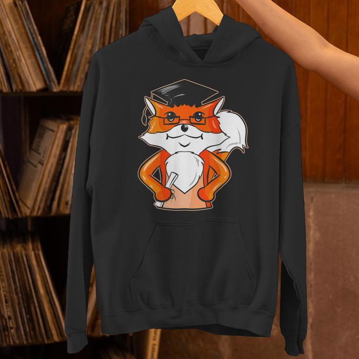 Graduation Fox School Bachelor Master Doctor Study Unisex Hoodie