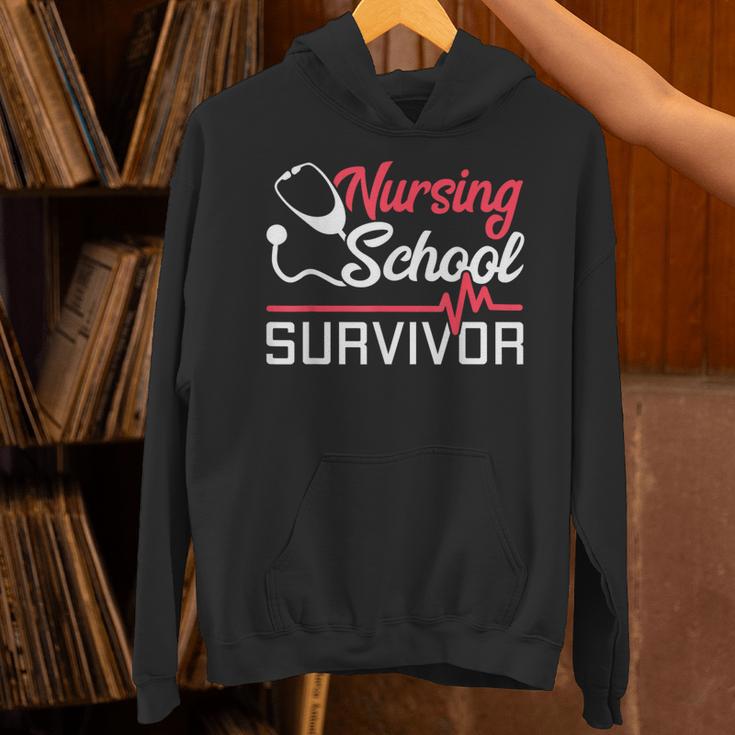 Graduation Shirt For Nurses Nursing School Survivor Tee Unisex Hoodie