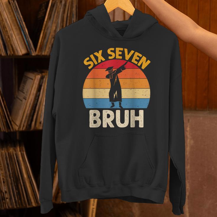 Graduation Six Seven Bruh Dabbing 67 Meme 6 7 Boys Kids Unisex Hoodie
