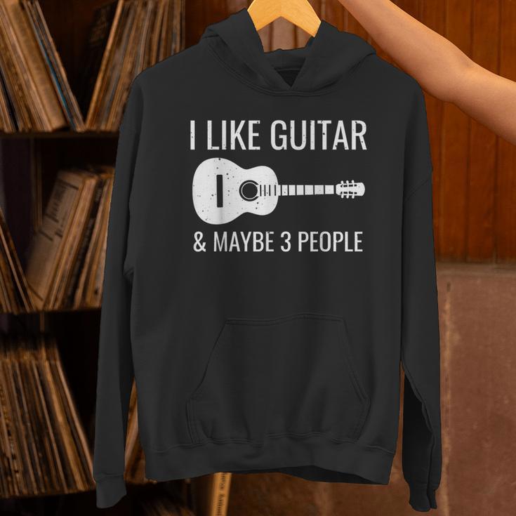 I Like Guitar & Maybe 3 People Music Introvert Guitar Unisex Hoodie I Like Guitar & Maybe 3 People Music Introvert Guitar Unisex Hoodie