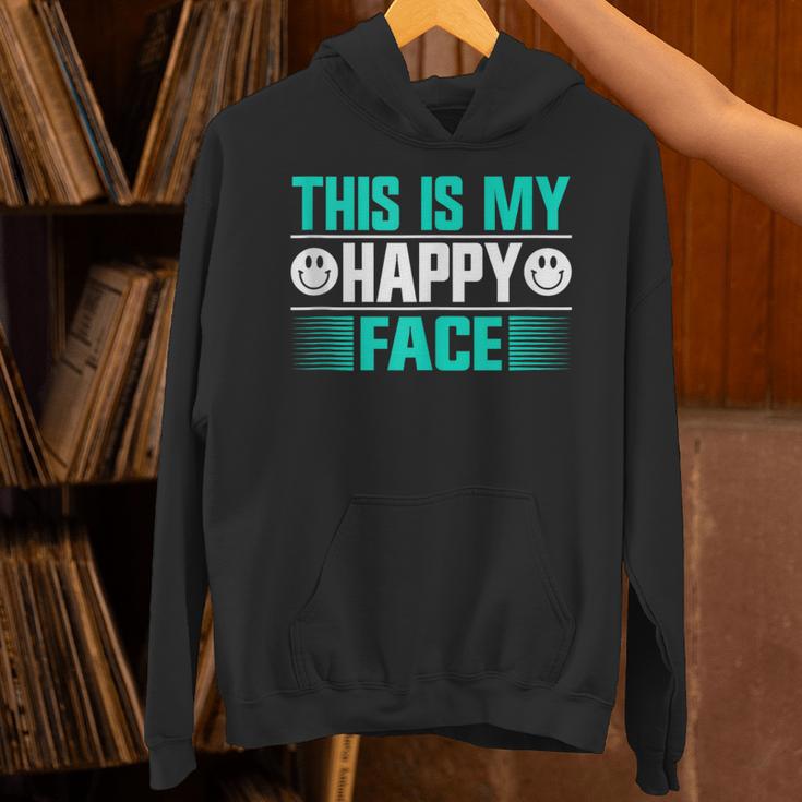 This Is My Happy Face Introvert Unisex Hoodie This Is My Happy Face Introvert Unisex Hoodie
