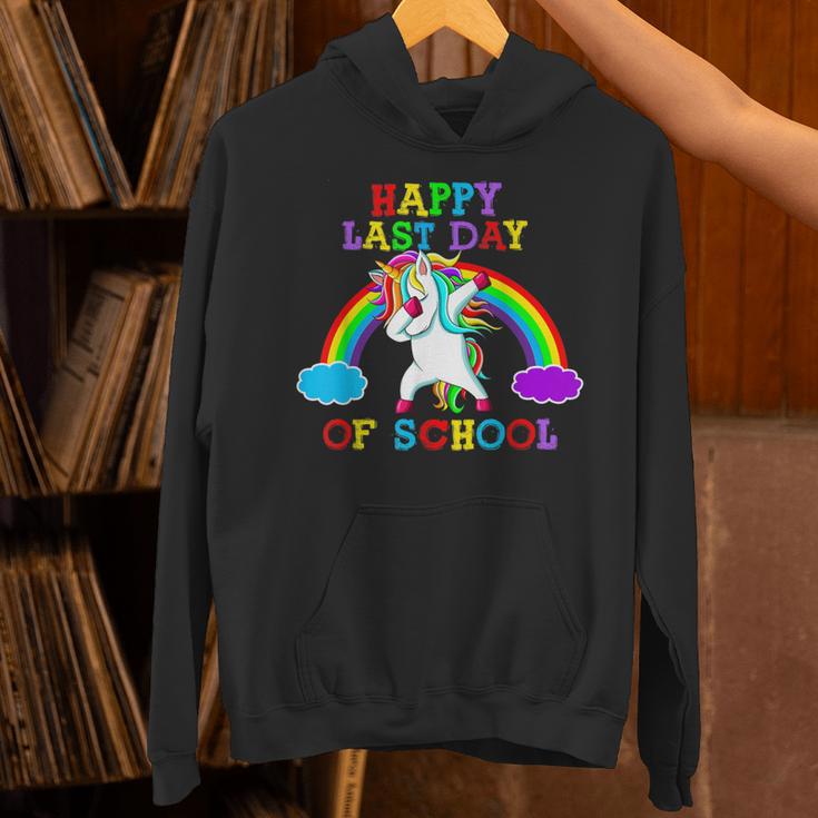 Happy Last Day Of School Teacher Student Graduation Unicorn Unisex Hoodie