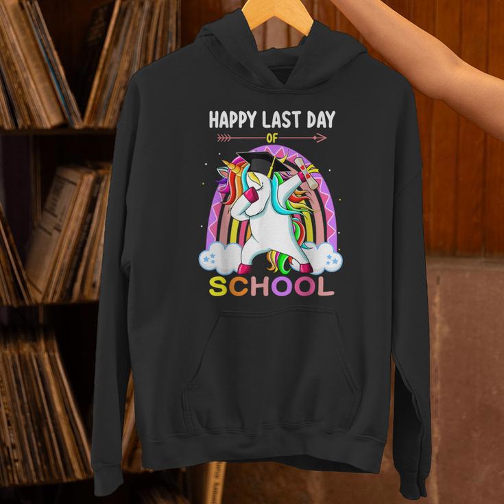 Happy Last Days Of School Graduation Class 2022 Unicorn Girl Unisex Hoodie