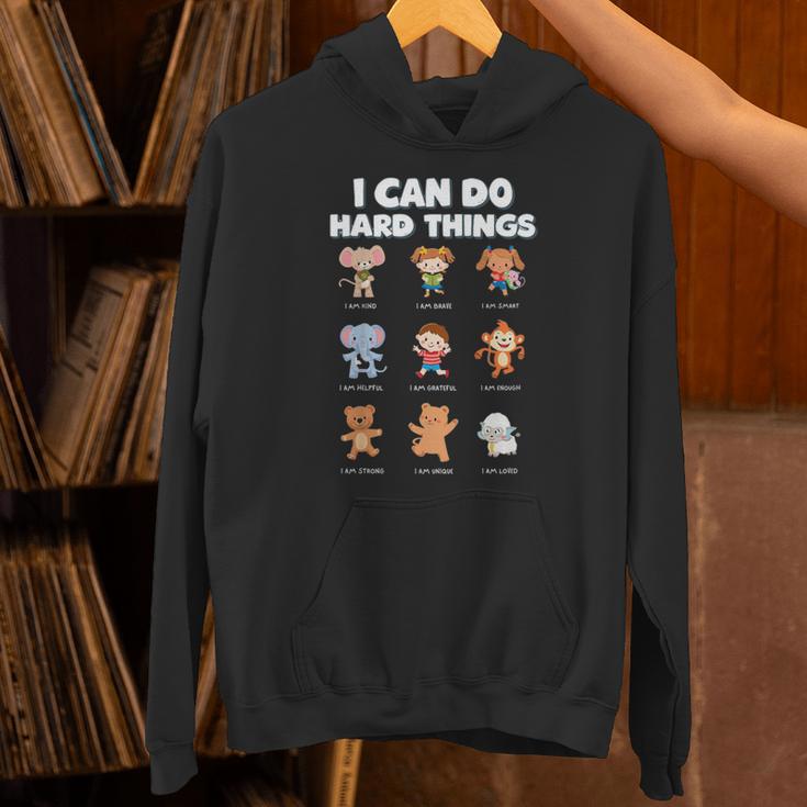 I Can Do Hard Things Children's Book Characters Unisex Hoodie