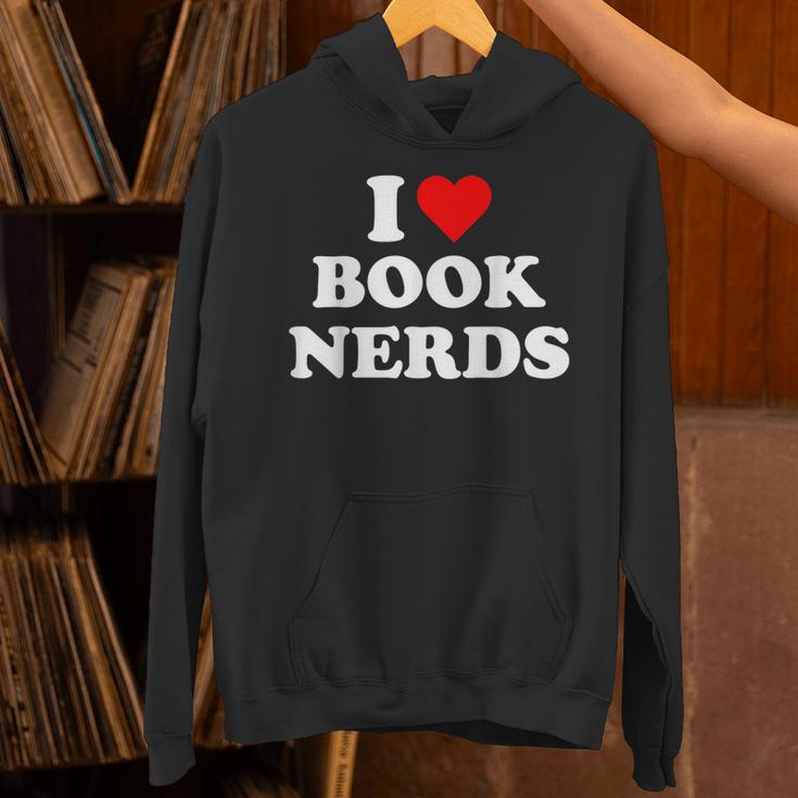 I Heart Book Nerds Book Readers Cute Unisex Hoodie
