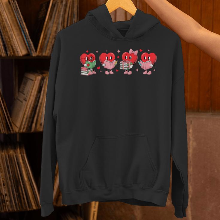 Heart Reading Books Valentine Teacher Library Book Lover Unisex Hoodie Heart Reading Books Valentine Teacher Library Book Lover Unisex Hoodie