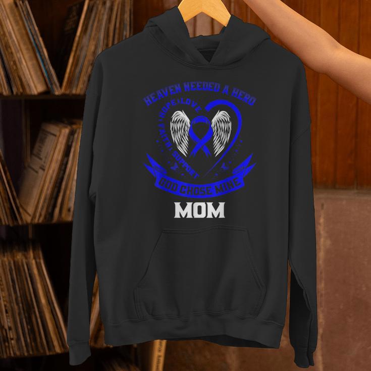 Heaven Need a Hero Colon Cancer Awareness In Memory Of Mom Unisex Hoodie