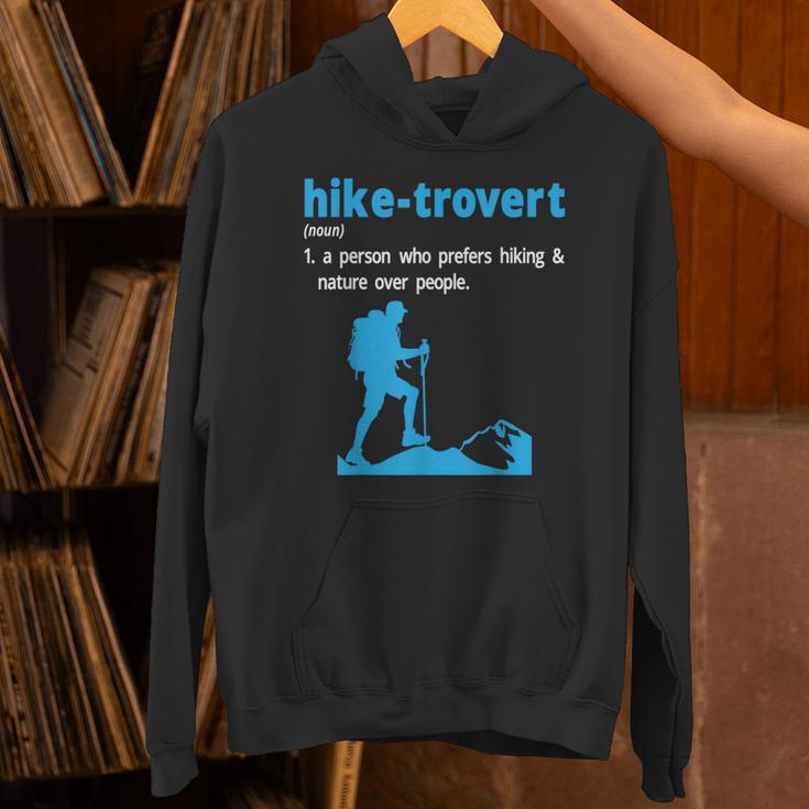 Hike-Trovert Hiking Humor Definition Introvert Unisex Hoodie Hike-Trovert Hiking Humor Definition Introvert Unisex Hoodie