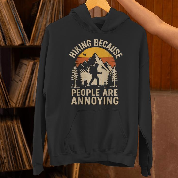 Hiking Because People Are Annoying Introvert Unisex Hoodie Hiking Because People Are Annoying Introvert Unisex Hoodie
