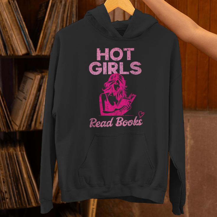 Hot Girls Read Books Cute Book Reader Women Unisex Hoodie