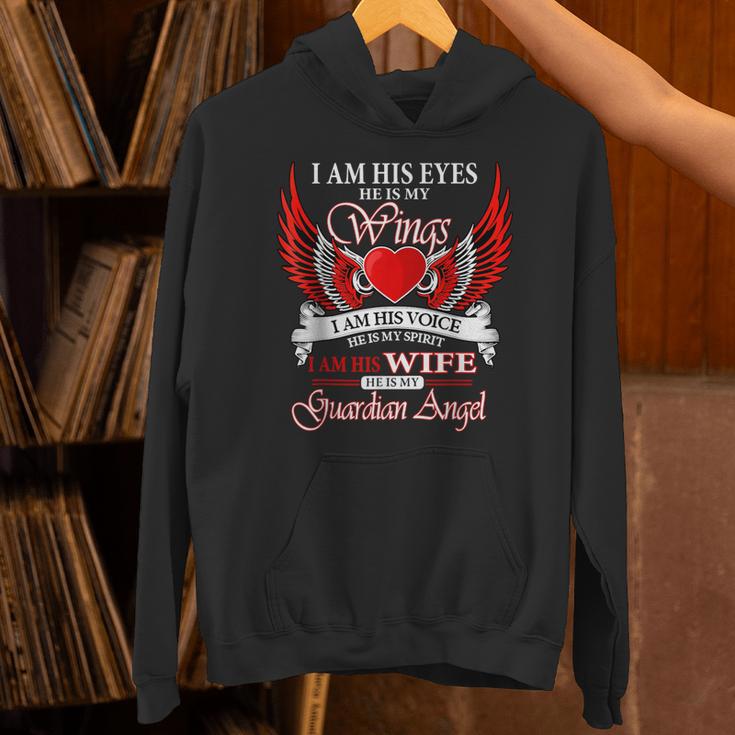 My Husband Is My Guardian Angel In Heaven Memory Memorial Unisex Hoodie