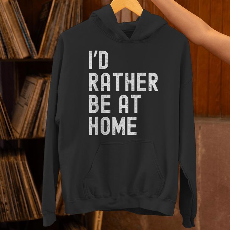 I'd Rather Be At Home Antisocial Introvert Tee Unisex Hoodie