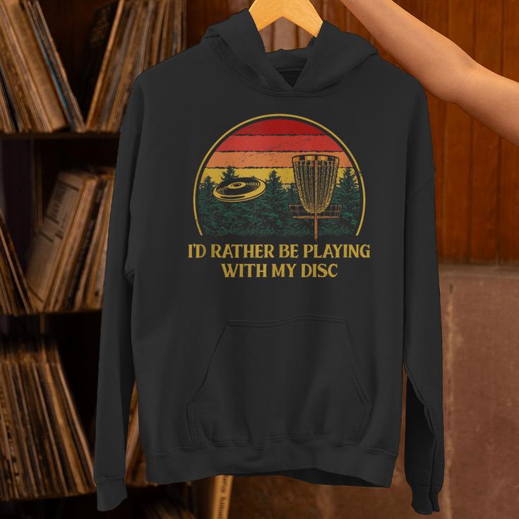 Id Rather Be Playing With My Disc Introvert Disc Golf Unisex Hoodie Id Rather Be Playing With My Disc Introvert Disc Golf Unisex Hoodie