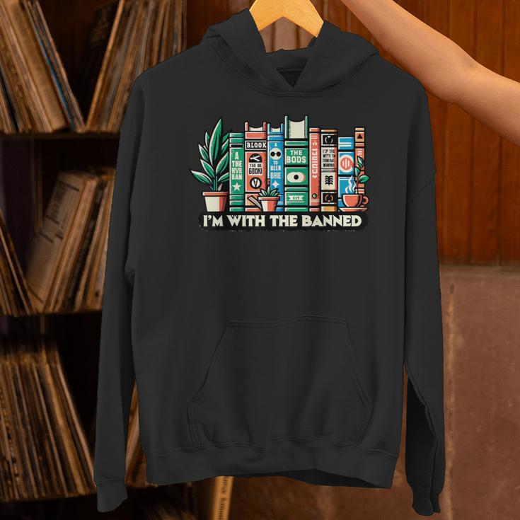 I'm With The Banned Books I Read Banned Books Lovers Unisex Hoodie