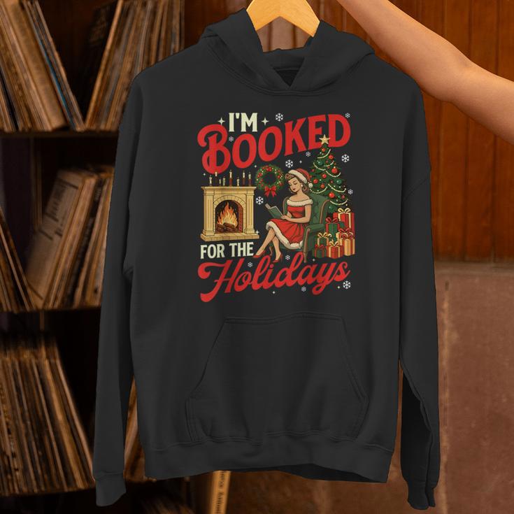 I'm Booked For The Holidays Christmas Reading Bookworm Xmas Unisex Hoodie