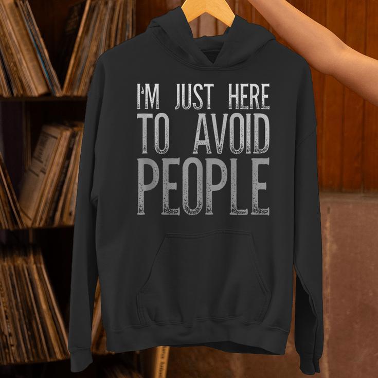 I'm Just Here To Avoid People Saying Sarcasm Introvert Unisex Hoodie I'm Just Here To Avoid People Saying Sarcasm Introvert Unisex Hoodie