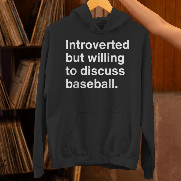 Introvert Baseball Player Fan Unisex Hoodie Introvert Baseball Player Fan Unisex Hoodie