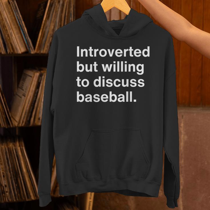Introvert Baseball Player Fan Unisex Hoodie Introvert Baseball Player Fan Unisex Hoodie