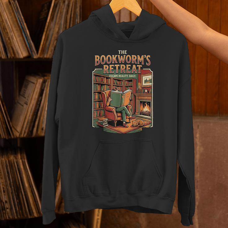 Introvert Book Lover The Bookworm's Retreat Unisex Hoodie Introvert Book Lover The Bookworm's Retreat Unisex Hoodie