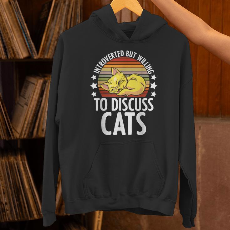 Introvert Cat Kitten Quote For Feline Whisperer Unisex Hoodie